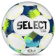 Мяч футзал. SELECT Futsal Super v26 3613471129,р.4, FIFA Quality Pro, 32п,ПУ, гибр.сш, бел-син-лимон