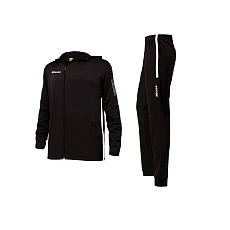 Костюм спортивный мужской с капюшоном MIKASA MT546-046-2XL, размер 2XL, черно-белый