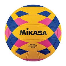 Мяч для водного поло MIKASA WP330C р.3, junior, резина, вес 340-380г, дл.окр. 61-63см, жел-син-роз