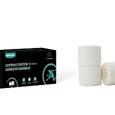 Тейп спортивный Winner, Cotton Stretch Adhesive bandage, 602041, 7,5см - 4,6м, белый