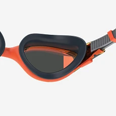 Очки для плав. SPEEDO Biofuse 2.0 Mirror, 8-00233117933, ЗЕРКАЛЬНЫЕ линзы, оранжевая оправа
