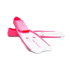 Ласты для плав. Salvas Cancun Fin, BA12534WFSTS,TPR и Technoflex,р.34-35, бело-розовый