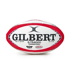 Мяч для регби GILBERT G-TR4000, 42097804, р.4, резина, ручная сшивка, бело-красно-черный