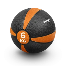 Медбол резиновый BRONZE GYM, 6 кг.
