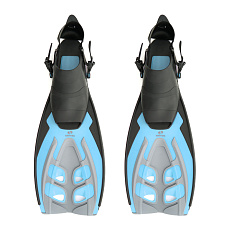 Ласты для плавания SALVAS Tonic Dive, BA190LXQQSTS, размер L/XL, голубые