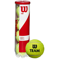 Мяч теннисный WILSON TeamW Practice, WRT111900, упаковка 4 штуки