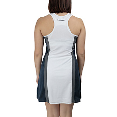 Платье HEAD Club 25 Dress W 814745-NVWH-XL, р.XL, 85% полиэстер 15% эластан, белый