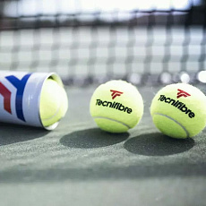 Мяч теннисный Tecnifibre X-One 4B, 60XONE364, уп.4шт, одобр. ITF, войлок, нат.резина,желтый