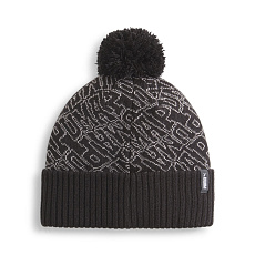 Шапка PUMA ESS Pom Beanie, 02546901, черно-белый