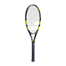 Ракетка б/т BABOLAT Evoke Tour Gr2, 121268, для любит., графит,со струнами, черно-лаймовый