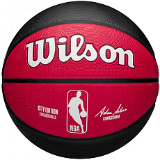 Мяч баскетбольный Wilson NBA Team City Edition Chicago Bulls, WZ4024205XB, размер 7