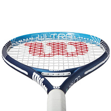 Ракетка б/т Wilson Ultra Power 105 Gr3, WR147010U3, для любит, графит, со струнами, темносин-бел