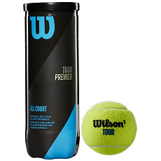 Мяч теннисный Wilson Tour Premier All Court WRT109400, одобрен ITF, 3шт.
