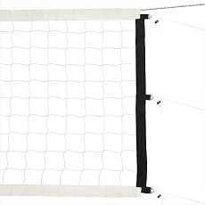 Сетка вол. проф.,FS-V-№ 9, белая, 9.5х1м, нить3,5мм ПП,яч.10см.,верх.лента 7см, карманы,кевлар. трос