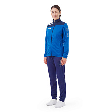 Костюм спортивный жен. MIKASA MT755/751-0100-L, р. L, 100% полиэстер, сине-темносиний