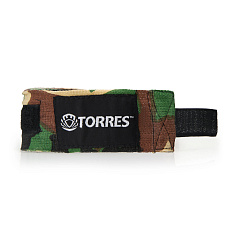 Бинт боксерский эластичный TORRES, PRL62017CA, дл. 3,5 м, шир. 5,5 см, 1 пара, хаки камуфляж
