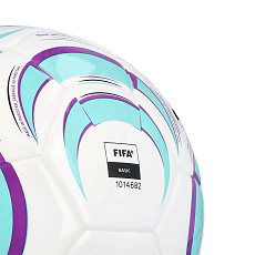 Мяч футзал. ADIDAS Tiro League Sala JW1526, р.4, FIFA Basic, 32 пан, ТПУ, термосш., бело-бирюз-фиол