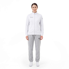 Костюм спортивный MIKASA MT537/530-022-2XL, р.2XL, 70% хлопок, 30% полиэстер, бело-серый