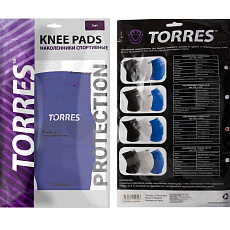 СЦ*Наколенники спортивные TORRES Soft, PRL112222L-03, р.L, нейлон, ЭВА, синий