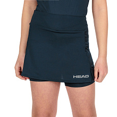 Юбка-шорты тренир. жен. HEAD Club Basic Skort W 814399-NV-M, р.M, 92%полиэстер,8% эластан,т-синий