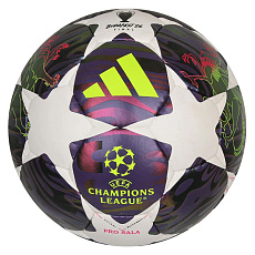 Мяч футзал. ADIDAS UCL Pro Sala JX9102, р.4, FIFA Quality Pro, 32п, ПУ, руч.сш, бело-фиолетовый