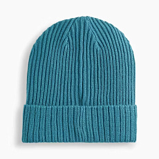 Шапка PUMA Ribbed Classic Cuff Beanie, 02403811, бирюзовый