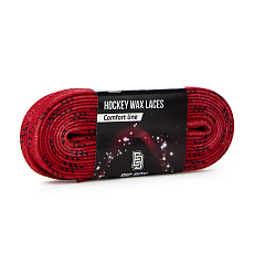 Шнурки для коньков BIG BOY Comfort Line с пропиткой, BB-LACES-CL-305RD, полиэстер, 305см, красн