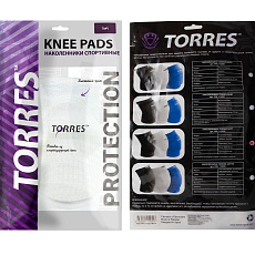 СЦ*Наколенники спортивные TORRES Soft, PRL112222L-01, р.L, нейлон, ЭВА, белый