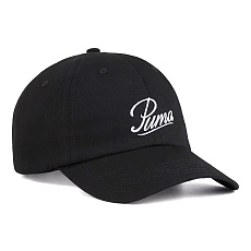 Бейсболка PUMA ESS Script Logo Dad Cap, 02599601, 100% хлопок, черный