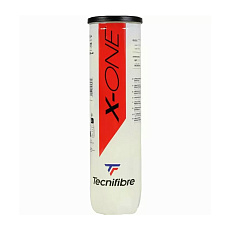 Мяч теннисный Tecnifibre X-One 4B, 60XONE364, уп.4шт, одобр. ITF, войлок, нат.резина,желтый