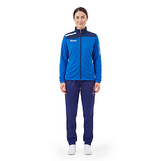 Костюм спортивный жен. MIKASA MT755/751-0100-L, р. L, 100% полиэстер, сине-темносиний