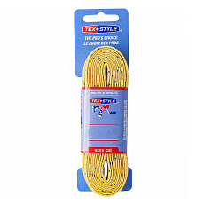 Шнурки для коньков Texstyle Double Blue Line Waxed 1510MT-YL-244, длина 244см.