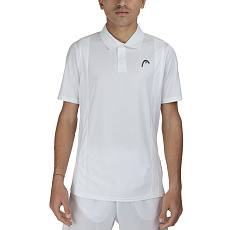 Поло мужское HEAD Club 25 Tech Polo Shirt M 811715-WH-M, р.M, полиэстер, белый