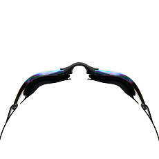 Очки для плав.TORRES Pro, SW-32521MR, зерк.линзы.,чёрная оправа, дв.рег.ремешок