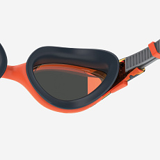 Очки для плав. SPEEDO Biofuse 2.0 Mirror, 8-00233117933, ЗЕРКАЛЬНЫЕ линзы, оранжевая оправа