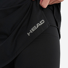 Юбка-шорты тренир. жен. HEAD Club Basic Skort W 814399-BK-L, р.L, 92%полиэстер,8% эластан,черный