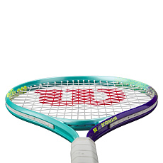 Ракетка б/т дет. Wilson Intrigue Jr 25, WR180310U, для детей 9-10лет, алюминий,со струн., бирюз-фиол