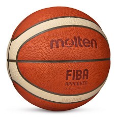 Мяч баск. MOLTEN B7G5000 р.7, FIBA Appr,12 панелей, нат.кожа, бутил. камера, кор-беж-чер