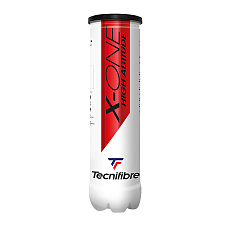 Мяч теннисный Tecnifibre X-One 3B, 60XONE363, уп.3шт, одобр. ITF, войлок, нат.резина,желтый