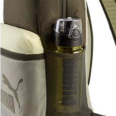 Рюкзак спорт. PUMA Phase Backpack, 09117505, полиэстер, хаки, бежевый