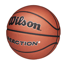 Мяч баск. WILSON Reaction Plus, WZ2026701XB7, р.7, композит, бутил. камера, темно-коричневый