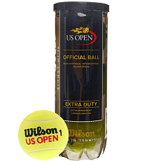 Мяч теннисный WILSON US Open Extra Duty, WRT106200, одобр.ITF и USTA,фетр,нат.резина,. уп.3 шт