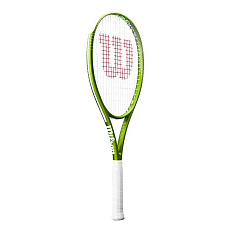 Ракетка б/т Wilson Blade Feel Team 103, WR197810U3, для любителей, алюминий, со струнами, бело-зел