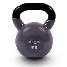 Гиря BRONZE GYM в виниловой оболочке 32 кг