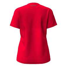 Футболка женская HEAD Club Original T-Shirt W 814845-RD-XL, р.XL, хлопок, полиэстер, эласта, красный