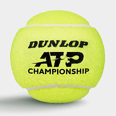 Мяч теннисный Dunlop ATP Championship 4B, 601627, уп.4ш, одобр. ITF, нат.резина,фетр.
