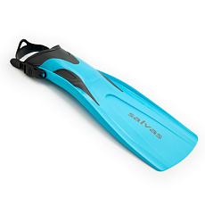 Ласты для плавания SALVAS Hazard Plus Fin BA160MLQQSTS, размер M/L, голубые