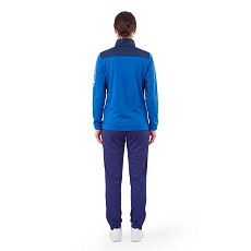 Костюм спортивный жен. MIKASA MT755/751-0100-L, р. L, 100% полиэстер, сине-темносиний