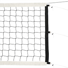 Сетка вол. проф.,FS-V-№10, черн, 9.5х1м, нить3,5мм ПП, яч.10см.,верх.лента 7см, карманы,кевлар. трос