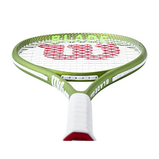 Ракетка б/т Wilson Blade Feel Team 103, WR197810U3, для любителей, алюминий, со струнами, бело-зел